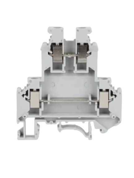 Clema terminal doble nivel 2.5 mm